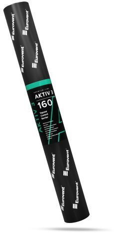 Пароизоляционная мембрана Eurovent Aktiv 3 160 г/м2 50х1,5 м бежевый/черный рис 3