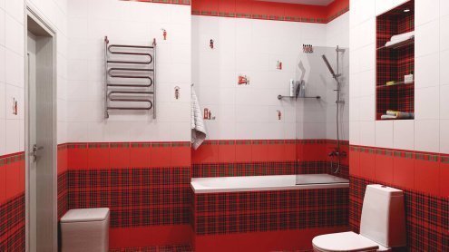 Керамическая плитка Kerama Marazzi Карандаш алый матовая 200х15х10мм бордюр 191 рис 3