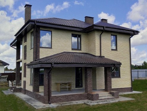 Искусственный камень плоский Leonardo Stone Корсика 510 коричневый рис 3