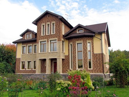 Искусственный камень плоский White Hills Бремен Брик 308-40 коричневый рис 2