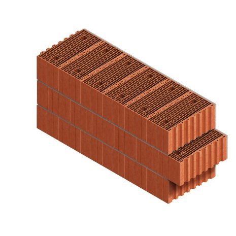 Керамический блок поризованный Porotherm 51 14,32 NF 510х250х219 М100 рис 15