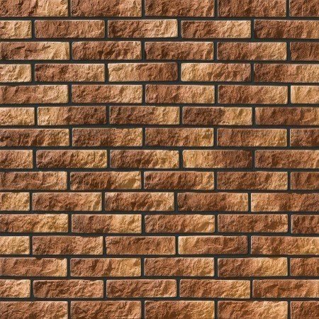 Искусственный камень плоский Leonardo Stone Неаполь 345 коричневый рис 1
