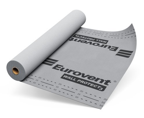 Ветрозащитная мембрана Eurovent Wall Protect 3 90 г/м2 50х3 м серый/белый рис 1