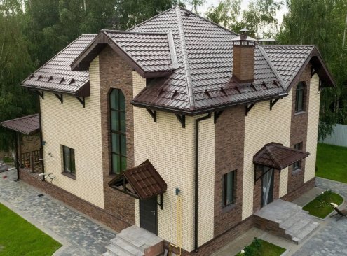 Искусственный камень плоский White Hills Сити Брик 375-10 бежевый рис 2