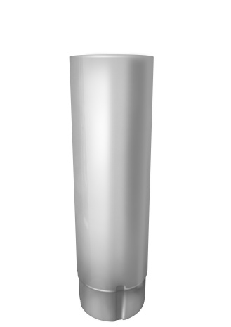 Труба круглая GRAND LINE 150/100 мм 3000 мм PU RAL9003 сигнально-белый рис 1