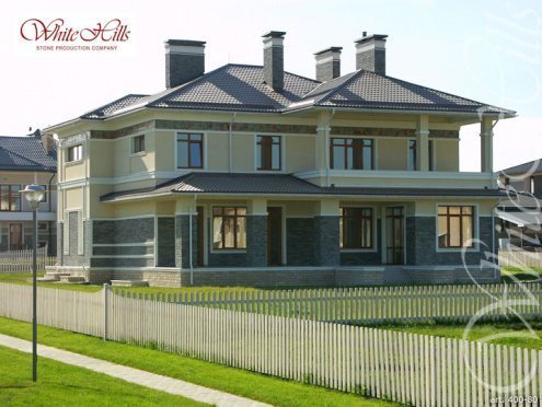 Искусственный камень плоский White Hills Толедо 400-80 серый рис 5