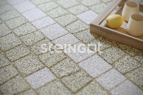 Тротуарная плитка Steingot Премиум Классика Арко loto bianca частичный прокрас 100х100/90/75/65х60 мм рис 1