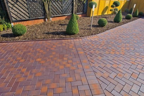 Брусчатка клинкерная Vandersanden Premium Oberlausitz Calau 45 blue-red-brown multi-coloured полный прокрас 200х100х45 мм рис 2