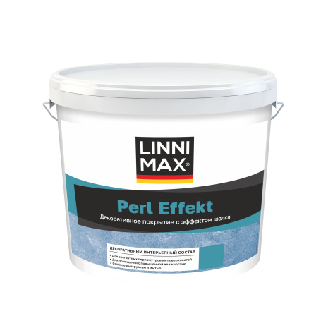 Декоративное покрытие LINNIMAX Perl Effekt белый 2,5 л рис 1