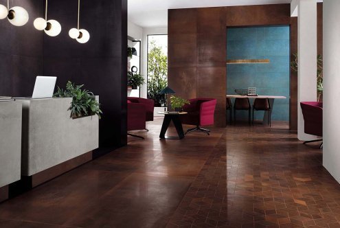 Керамогранит Atlas Concorde Landstone Brown Lastra Структурированная 600х600х20мм, рядовая плитка 610010001956 рис 2