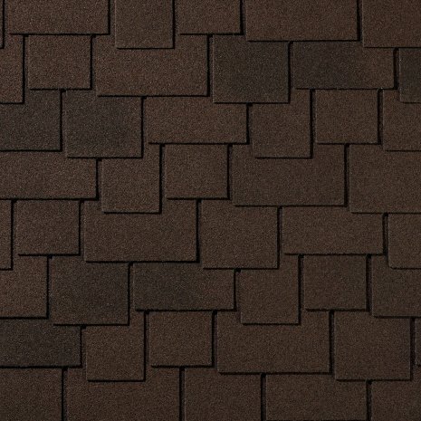 Гибкая битумная черепица гонт QUIET Tile Eclectica маболо 1000х340 мм рис 1