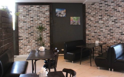Искусственный камень плоский Eco Stone Квебек 09-18 красный рис 3