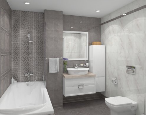 Керамическая плитка Kerama Marazzi Гран Пале cерый глянцевая 250х150х15мм плинтус FMB011 рис 3