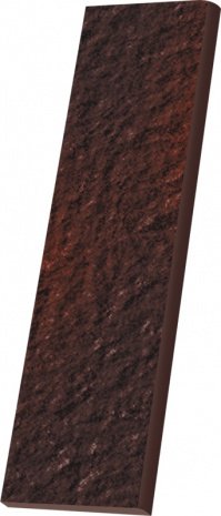 Клинкерная плитка Paradyz Cloud цвет: Brown Duro, поверхность: Структурная размер:  81х300х11мм цоколь прямой рис 1