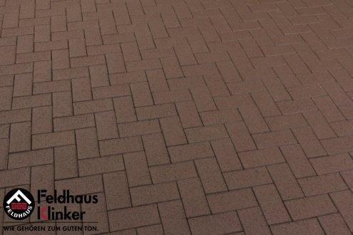 Тротуарный клинкерный кирпич Feldhaus Klinker Премиум Прямоугольник Umbra Plano полный прокрас 200х100х45 мм рис 4