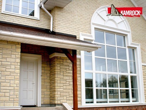 Искусственный камень ложковый Kamrock Античный кирпич 32330 бежевый рис 2