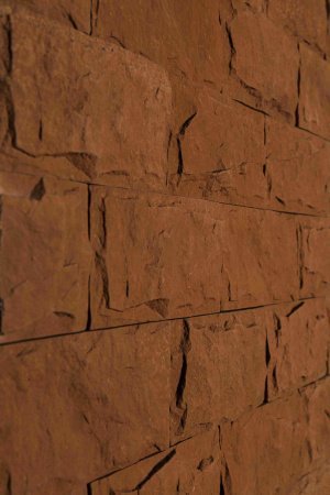 Искусственный камень плоский Petra Афины 13П5 коричневый рис 2