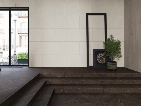 Керамогранит Estima Gabbro белый матовая 1200х600х10мм рядовая плитка GB01 рис 2