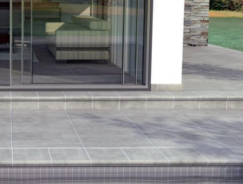 Клинкерная плитка Gres de Aragon Duero цвет: Peldano Aranda, поверхность: antislip размер: 330х293х14мм, ступень фронтальная 23291 рис 2