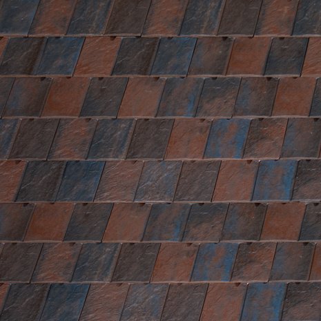 Керамическая черепица рядовая La Escandella Visum 3 russet klinker  ангоб 471х280 мм рис 1