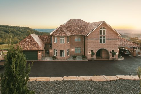 Керамическая черепица рядовая La Escandella Visum 3 old england klinker  ангоб 471х280 мм рис 2