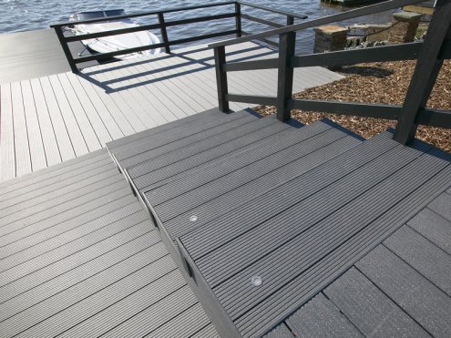 Террасная доска Terradeck Velvet, односторонний профиль, шлифованная, размер: 152*28*5000мм, цвет: серый рис 3