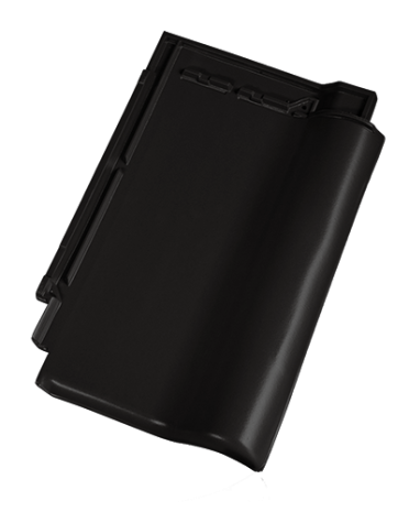 Керамическая черепица рядовая Koramic Alegra 9 black  ангоб 477х310 мм рис 4