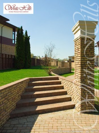 Искусственный камень плоский White Hills Лаутер 520-50 бежевый рис 7