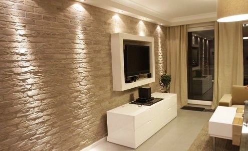 Искусственный камень плоский Eco Stone Монреаль 01-02 бежевый рис 2