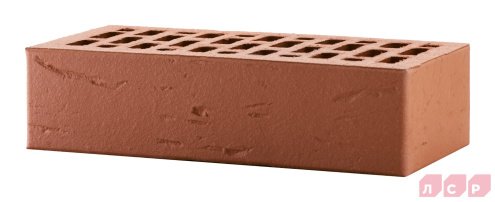 Кирпич керамический ЛСР М150 темно-красный 1 NF рустик рис 3