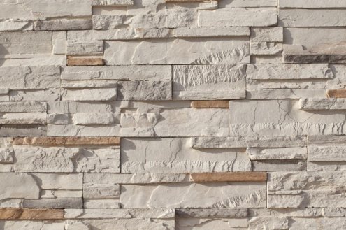 Искусственный камень плоский Eco Stone Урал 00-21 белый рис 1