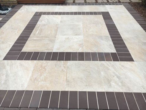 Керамогранит Atlas Concorde Landstone Gold LASTRA матовая структурная ректификат 600х600х20 мм рядовая плитка 610010001167 рис 10