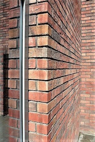 Искусственный камень плоский Eco Stone Кембридж 17-14 красный рис 7