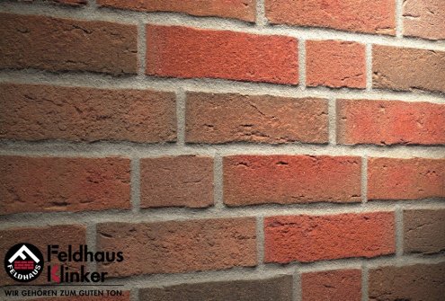 Кирпич клинкерный Feldhaus Klinker Sintra М1000 K689NF 240х115х71 ardor рельефный рис 1