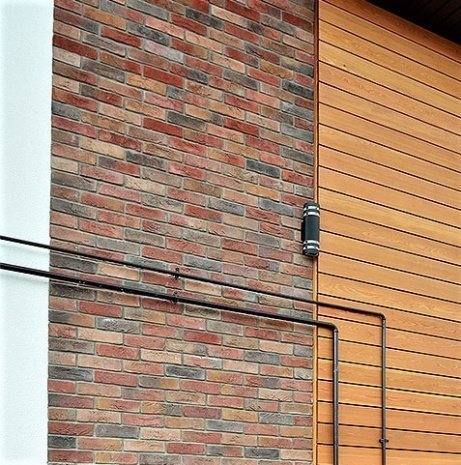 Искусственный камень плоский Eco Stone Кембридж 17-13 красный рис 3