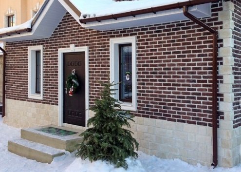 Искусственный камень плоский White Hills Брюгге Брик 316-40 коричневый рис 3