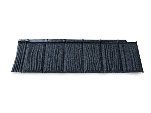 Композитная черепица гонт Metrotile iShake темно-синий с посыпкой 1340х430 мм рис 2