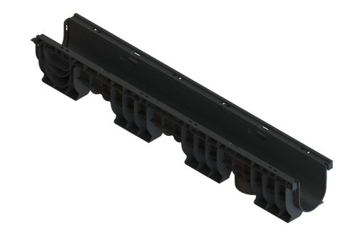 Лоток водоотводный пластиковый PolyMax Basic ЛВ-10.16.15-ПП, размер: 1000х160х155, Standartpark, арт.8000-М рис 1