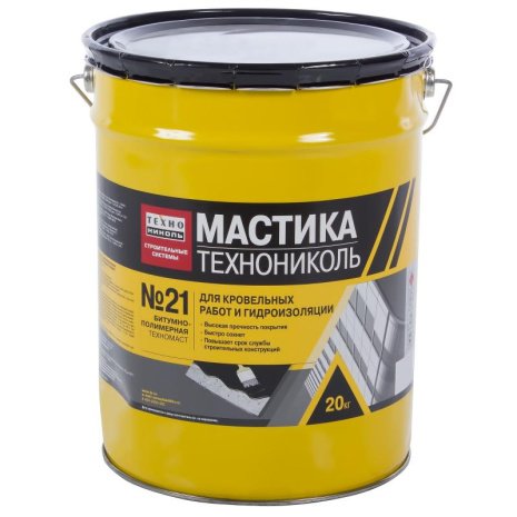 Мастика кровельная Технониколь №21 (Техномаст) (ведро: 20кг) рис 1