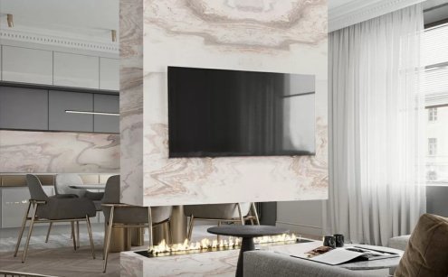 Натуральный камень мрамор полированный majestic 600х600х20 мм рис 2