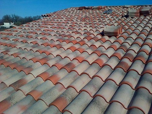Керамическая черепица рядовая La Escandella Large Mixed Hispania Engobe 470х286 мм рис 3