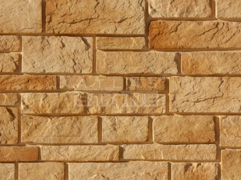 Искусственный камень угловой Atlas Stone Крепостная стена 091 бежевый рис 1