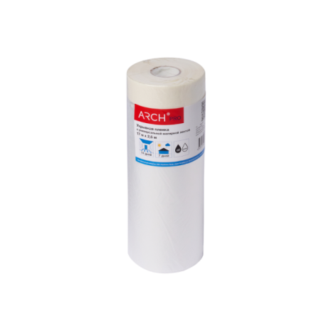 Пленка укрывная с малярной лентой ARCH PRO 17 м × 260 см 681260 рис 1