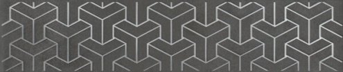 Керамическая плитка Kerama Marazzi Ломбардиа антрацит матовая 250х54х8мм бордюр AD/D569/6400 рис 1