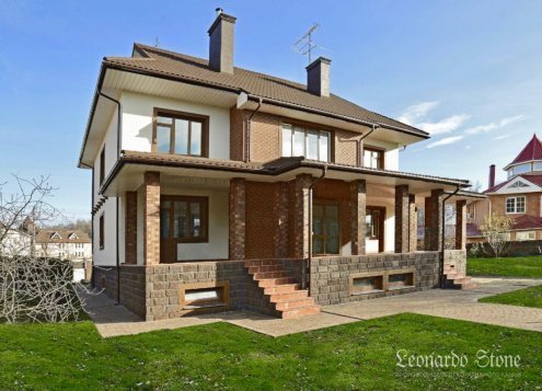 Искусственный камень плоский Leonardo Stone Бретань 740 коричневый рис 3