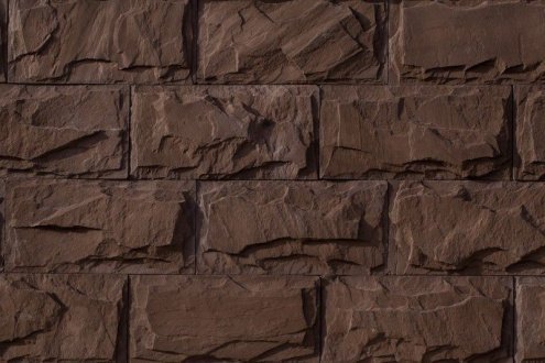 Искусственный камень плоский Eco Stone Бостон 07-31 коричневый рис 1