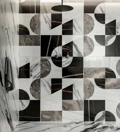 Керамогранит Italon Charme Deluxe Floor Project Statuario Fantastico Cer патинированная 1200х600х9 мм рядовая плитка 610015000497 рис 3