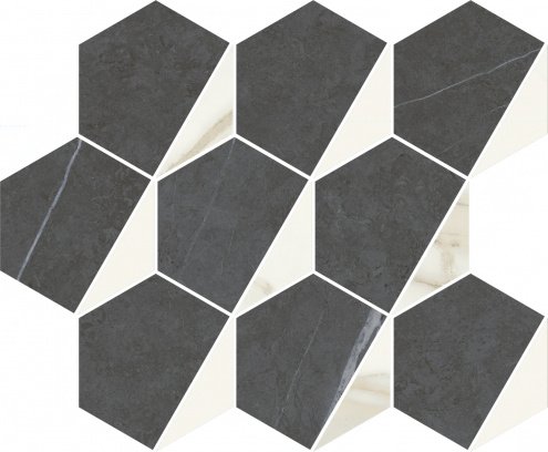 Керамогранит Italon Metropolis Hexagon Cold naturale 310х254х9мм мозаика 620110000159 рис 1