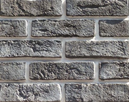 Искусственный камень плоский Eco Stone Кембридж 06-50 серый рис 1