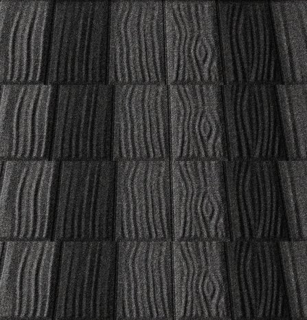 Композитная черепица гонт Metrotile iShake рустик с посыпкой 1340х430 мм рис 1